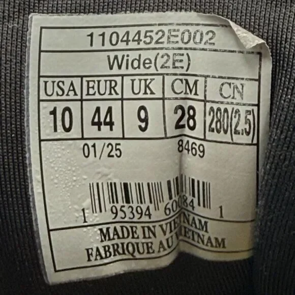 Brooks Glycerin GTS 22 Men's 10 2E Black Blue Running Shoes Sneakers 1104452E002 - Picture 10 of 11